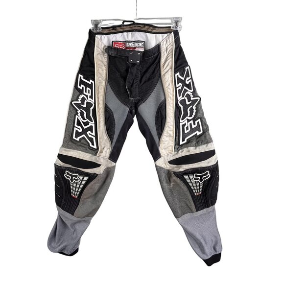 Fox Racing 360 Pants Mens Size 30 Black Gray Padded Motocross MX Offroad Gear - Picture 1 of 16
